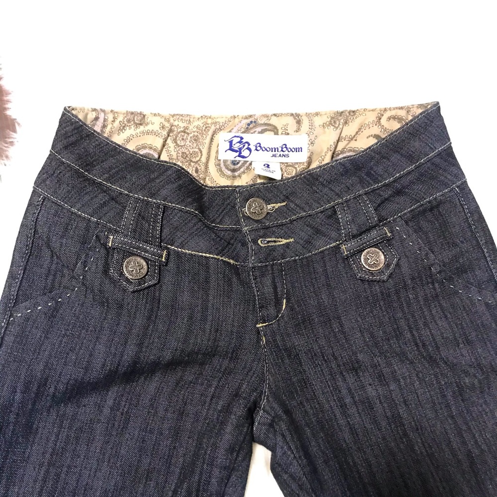 BoomBoom Bootie Sculpt Dark Indigo Low Rise Flares - Picture 13 of 16
